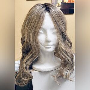 Raquel Welch 14" Wavy Top Billing Top-of-The-Head Hairpiece RL12/22SS Cappuccino